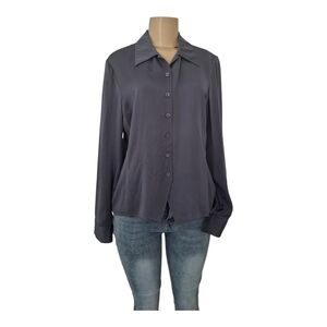 💋Jones New York Charcoal Button-Down Shirt💋